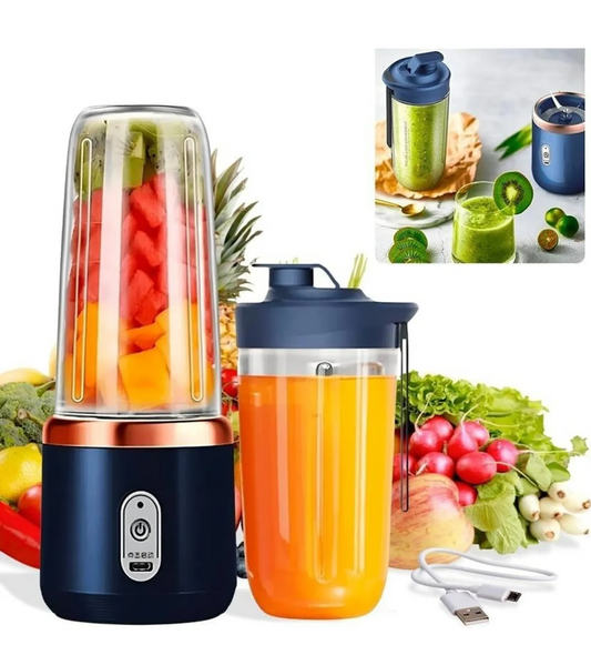 Portable Blender Pro 6-Blade Fruit Juicer Usb Rechargeable Fruit Juicer, Mixers For Shakes, Lightweight Blenders (Multicolor)