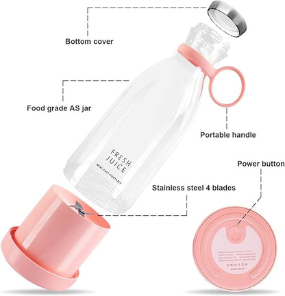 Fresh Juice Anywhere – Portable Power Blender(500 ml)